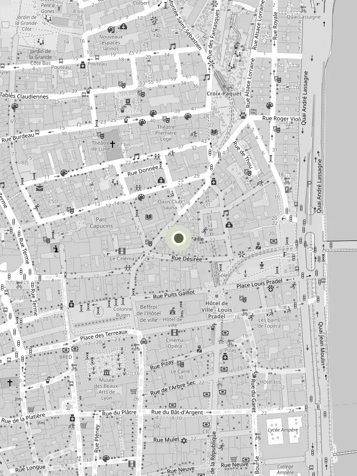 Carte : 6 rue Terraille, 69001 Lyon